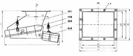 ZG系列电磁振动给煤机尺寸图