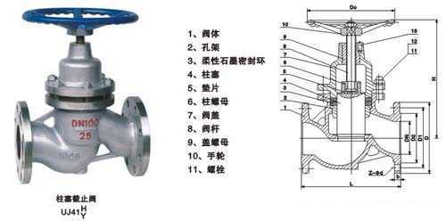 柱塞截止阀结构图