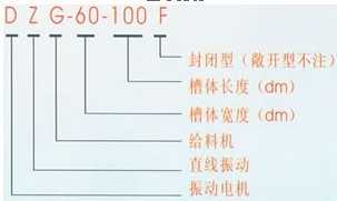 DZG振动给料机字母标识