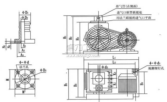 2X型双级旋片式真空泵