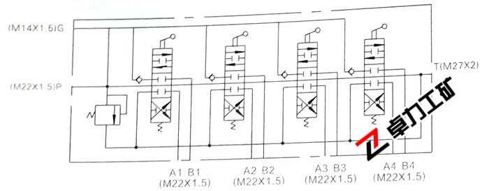 4GCJX-G12L-40-4T-4C-4C工程机械用多路换向阀