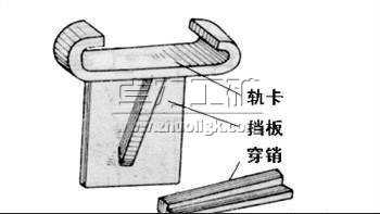 铁路轨道穿销式防爬器